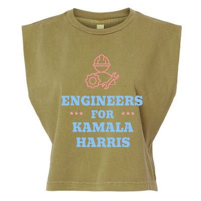 Engineers For Kamala Harris 2024 Change Breaking Barriers Garment-Dyed Women's Muscle Tee