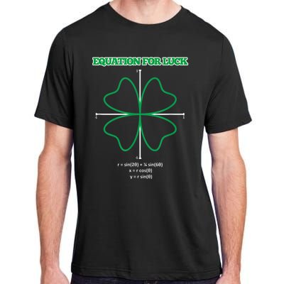 Equation for Luck Clover Irish Math Funny Teacher Gift Idea Adult ChromaSoft Performance T-Shirt