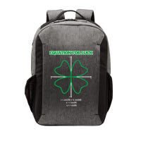 Equation for Luck Clover Irish Math Funny Teacher Gift Idea Vector Backpack