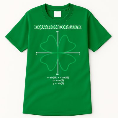 Equation for Luck Clover Irish Math Funny Teacher Gift Idea Tall T-Shirt