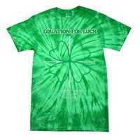 Equation for Luck Clover Irish Math Funny Teacher Gift Idea Tie-Dye T-Shirt