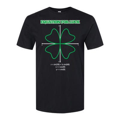 Equation for Luck Clover Irish Math Funny Teacher Gift Idea Softstyle CVC T-Shirt