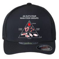 Elf Four Main Food Groups Flexfit Unipanel Trucker Cap