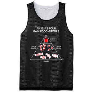 Elf Four Main Food Groups Mesh Reversible Basketball Jersey Tank