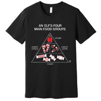 Elf Four Main Food Groups Premium T-Shirt