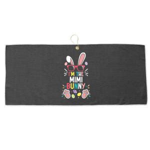 Easter Family Matching - I'm The Mimi Bunny Rabbit Grandma Large Microfiber Waffle Golf Towel