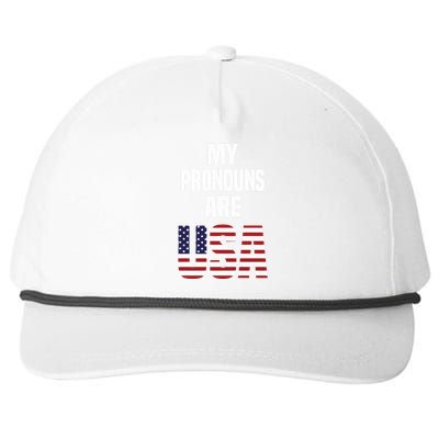 Enes Freedom My Pronouns Are Usa Snapback Five-Panel Rope Hat