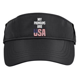 Enes Freedom My Pronouns Are Usa Adult Drive Performance Visor