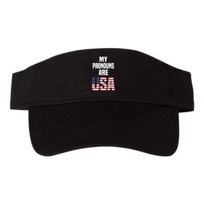 Enes Freedom My Pronouns Are Usa Valucap Bio-Washed Visor