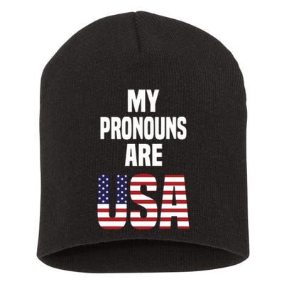 Enes Freedom My Pronouns Are Usa Short Acrylic Beanie