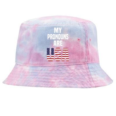 Enes Freedom My Pronouns Are Usa Tie-Dyed Bucket Hat