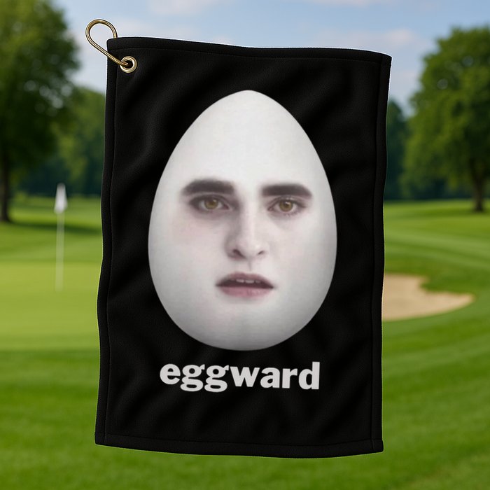 Eggward Funny Meme Golf Towel