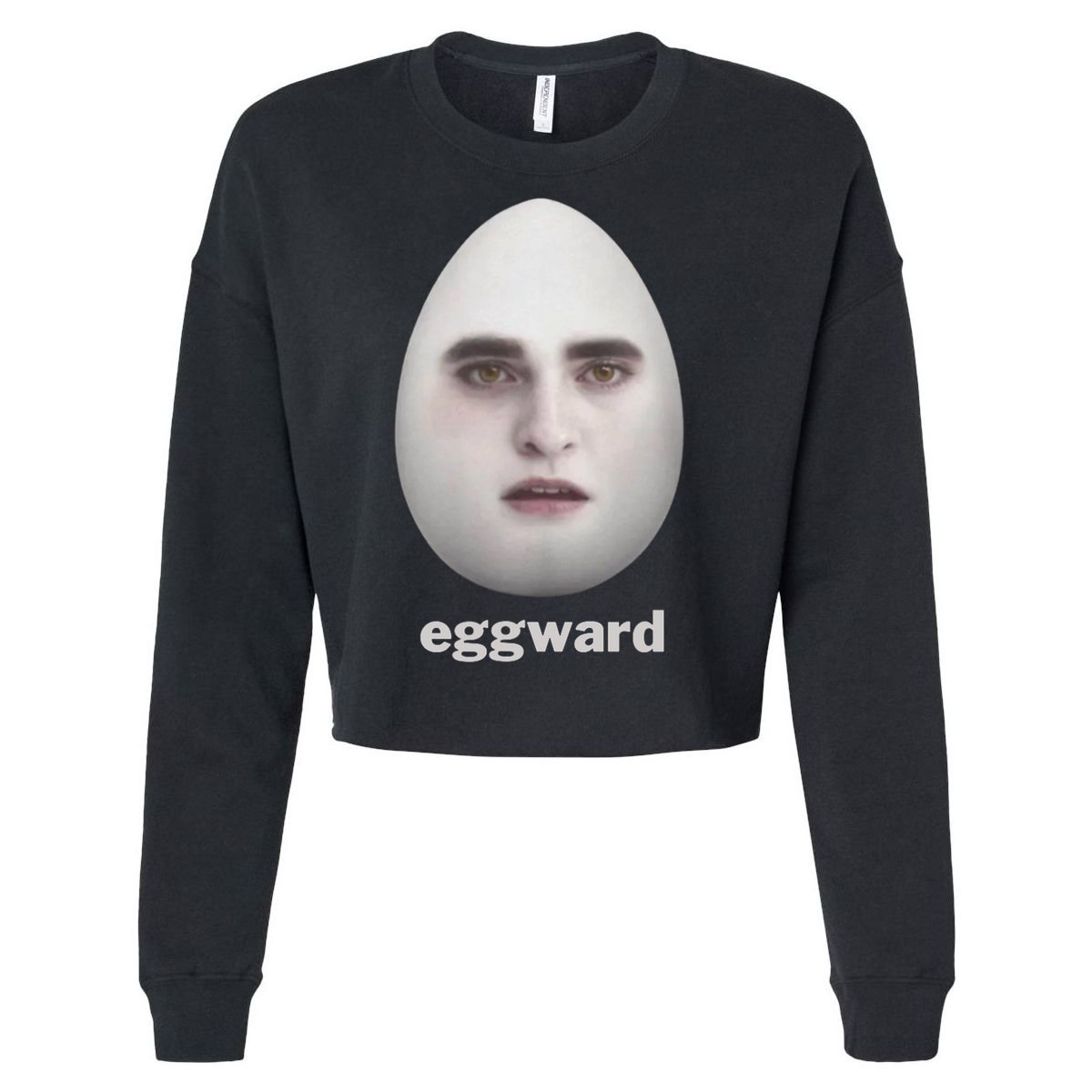 Eggward Funny Meme Cropped Pullover Crew