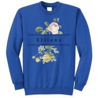 Elliana First Name Vintage Roses Wedding Shower Rose Gift Sweatshirt