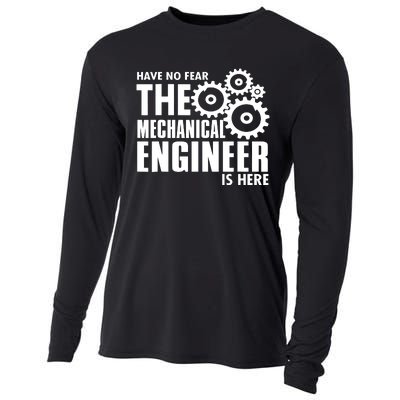 Engineer Funny No Fear Mechanical Engineer Is Here Cooling Performance Long Sleeve Crew