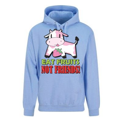 Eat Fruits Not Friends Gift Vegetarian Vegans Food Veganism Cool Gift Unisex Surf Hoodie