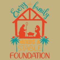 Every Family Needs A Stable Foundation Birth Of Jesus Christ Cooling Performance Crew T-Shirt
