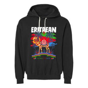 Eritrean Flag Outfit For Women & Camel Eritrea Flag Garment-Dyed Fleece Hoodie