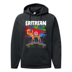 Eritrean Flag Outfit For Women & Camel Eritrea Flag Performance Fleece Hoodie