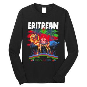 Eritrean Flag Outfit For Women & Camel Eritrea Flag Long Sleeve Shirt