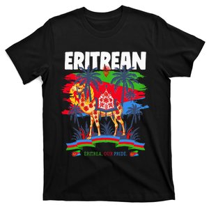 Eritrean Flag Outfit For Women & Camel Eritrea Flag T-Shirt