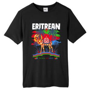 Eritrean Flag Outfit For Women & Camel Eritrea Flag Tall Fusion ChromaSoft Performance T-Shirt