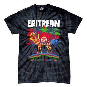 Eritrean Flag Outfit For Women & Camel Eritrea Flag Tie-Dye T-Shirt