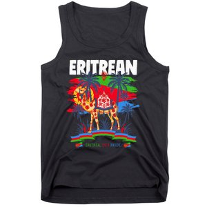 Eritrean Flag Outfit For Women & Camel Eritrea Flag Tank Top