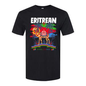 Eritrean Flag Outfit For Women & Camel Eritrea Flag Softstyle CVC T-Shirt