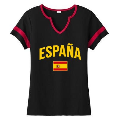 EspañA Flag Of Spain Classic Spain Ladies Halftime Notch Neck Tee