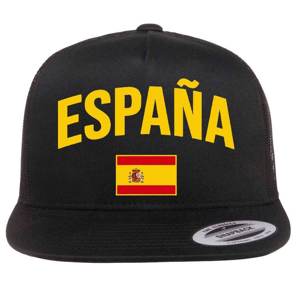 EspañA Flag Of Spain Classic Spain Flat Bill Trucker Hat