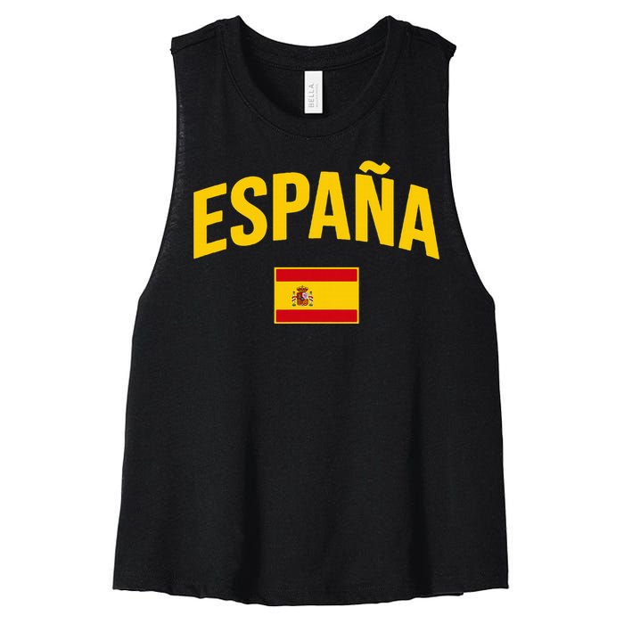 EspañA Flag Of Spain Classic Spain Women's Racerback Cropped Tank