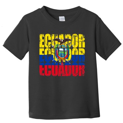 Ecuador flag of Ecuador Ecuador Flag  Toddler T-Shirt