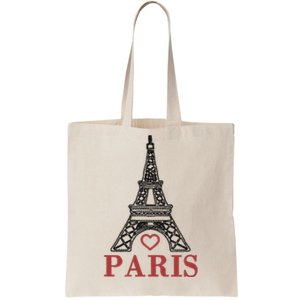 Embroidered France Paris Eiffel Tower Embroidery Tote Bag