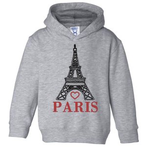 Embroidered France Paris Eiffel Tower Embroidery Toddler Hoodie