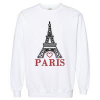 Embroidered France Paris Eiffel Tower Embroidery Garment-Dyed Sweatshirt