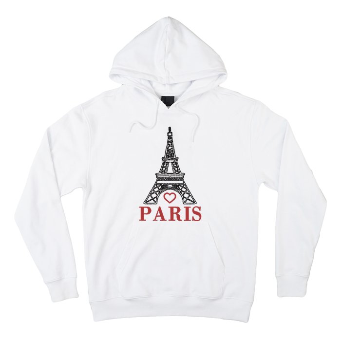 Embroidered France Paris Eiffel Tower Embroidery Hoodie