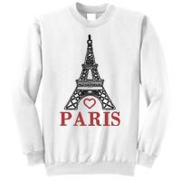 Embroidered France Paris Eiffel Tower Embroidery Sweatshirt