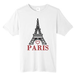 Embroidered France Paris Eiffel Tower Embroidery Tall Fusion ChromaSoft Performance T-Shirt