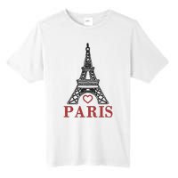 Embroidered France Paris Eiffel Tower Embroidery Tall Fusion ChromaSoft Performance T-Shirt