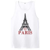 Embroidered France Paris Eiffel Tower Embroidery PosiCharge Competitor Tank