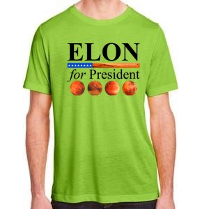 Elon For President USA Mars Flag Adult ChromaSoft Performance T-Shirt