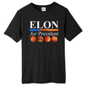 Elon For President USA Mars Flag Tall Fusion ChromaSoft Performance T-Shirt