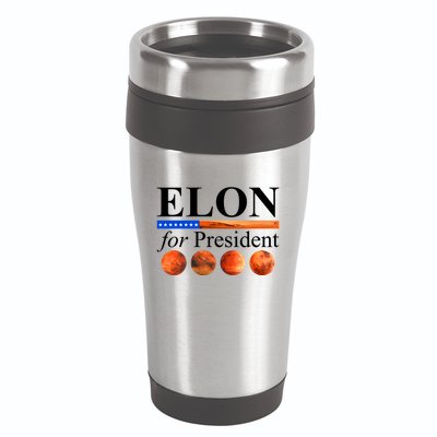 Elon For President USA Mars Flag 16oz Travel Tumbler