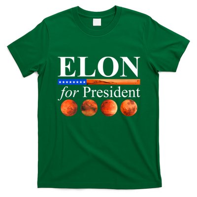 Elon For President USA Mars Flag T-Shirt