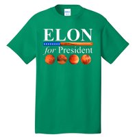 Elon For President USA Mars Flag Tall T-Shirt