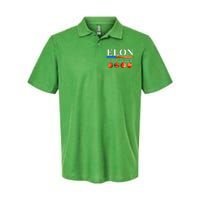 Elon For President USA Mars Flag Softstyle Adult Sport Polo