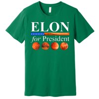 Elon For President USA Mars Flag Premium T-Shirt