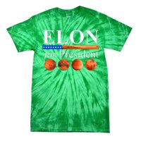 Elon For President USA Mars Flag Tie-Dye T-Shirt