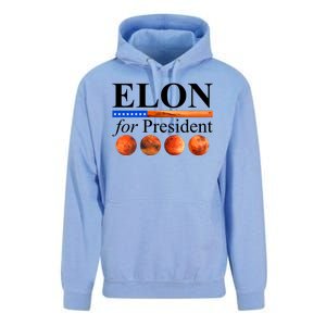 Elon For President USA Mars Flag Unisex Surf Hoodie